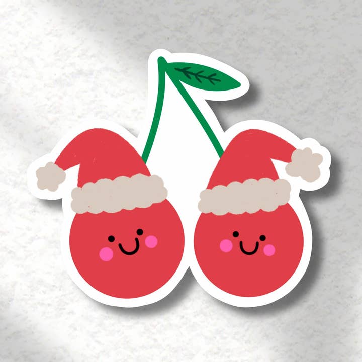 Julkörsbärsklistermärke för wholesale av PulpKo