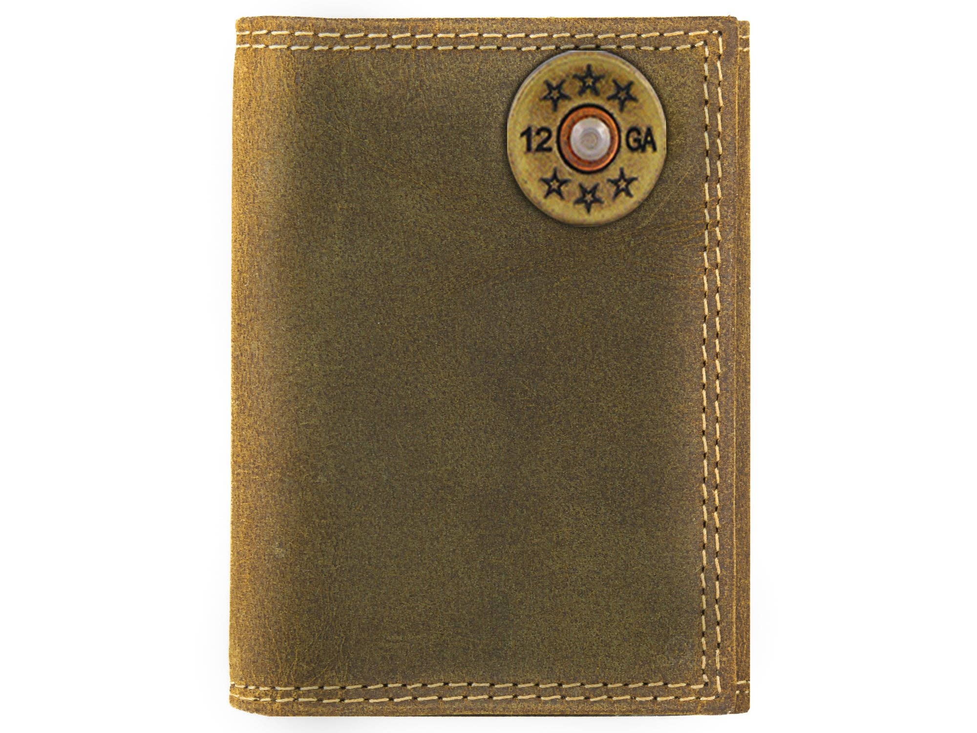 Zep-Pro - Wholesale Wallet - Men's - Shotshell Vintage Tan Leather Trifold Wallet0