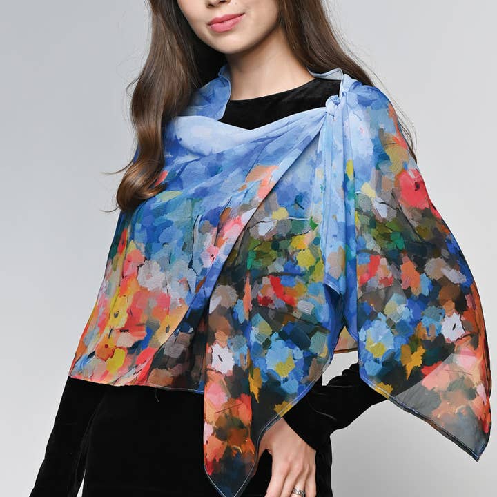 Sevya Handmade - Vente Écharpe – femme - Écharpe Vandana Cupro6