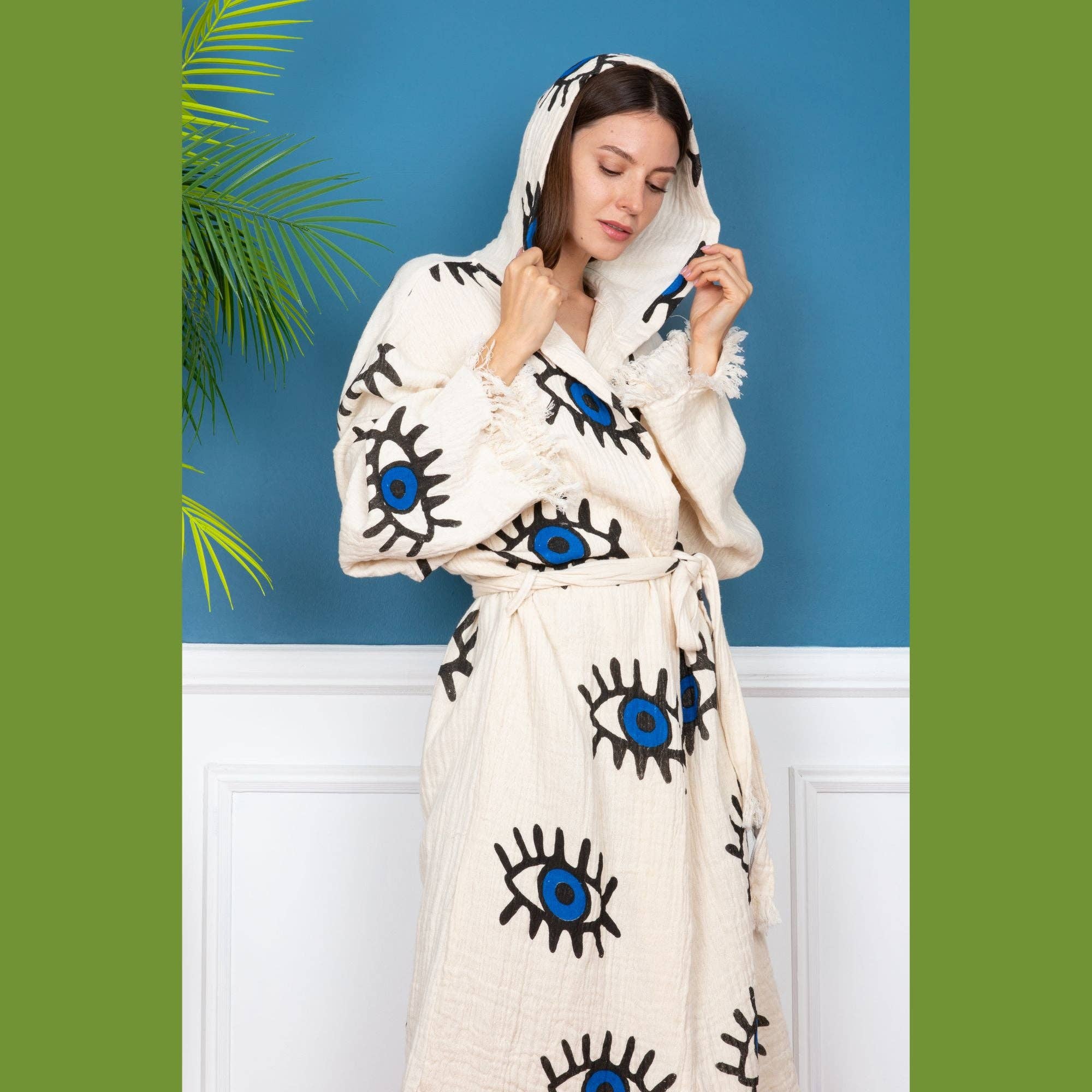 DNZ Textiel B.V. – wholesale Morgonrock - Dam – Ond öga morgonrock - 100% bomull1