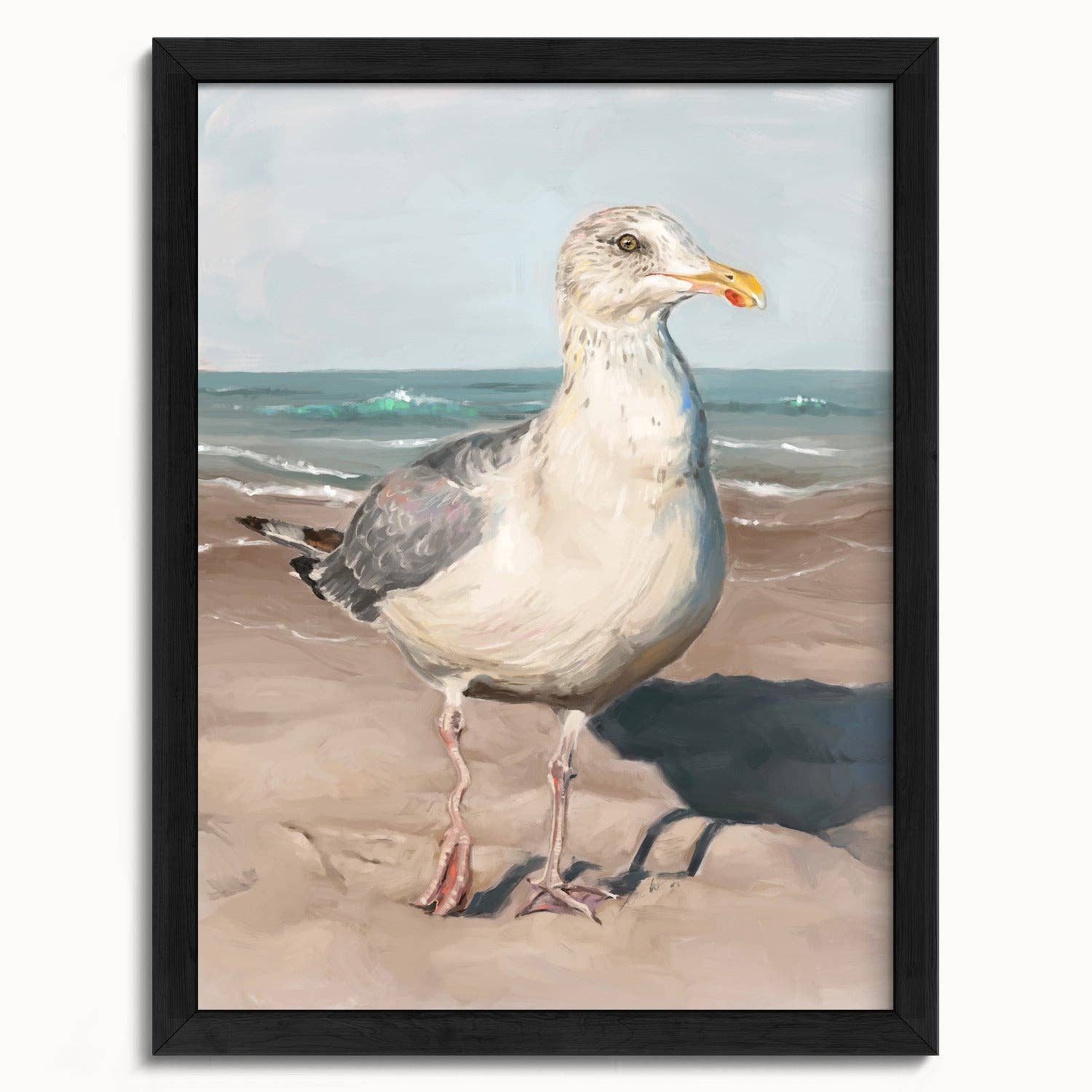 The Ugly Cat Studio - Wholesale Art Print - Seagull with Wobbly Leg Fine Art Print14