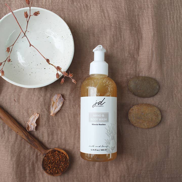 JDBotanics - Wholesale Body Wash/Shower Gel - marula rooibos liquid soap (6.76 fl oz / 200ml)