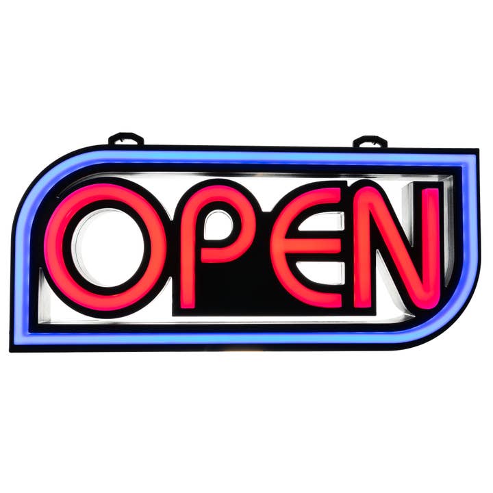 Element Lux - Wholesale Neon Sign - Element Lux LED Open Sign - 49 Color Combos - 16 x 7.5in2