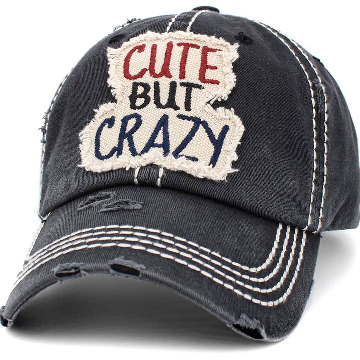 KBETHOS - Wholesale Hat Accessory - Women's - Cute But Crazy Vintage Ballcap