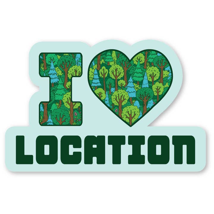 Desk Ornament - I Heart Trees for wholesale by Morris Magnets