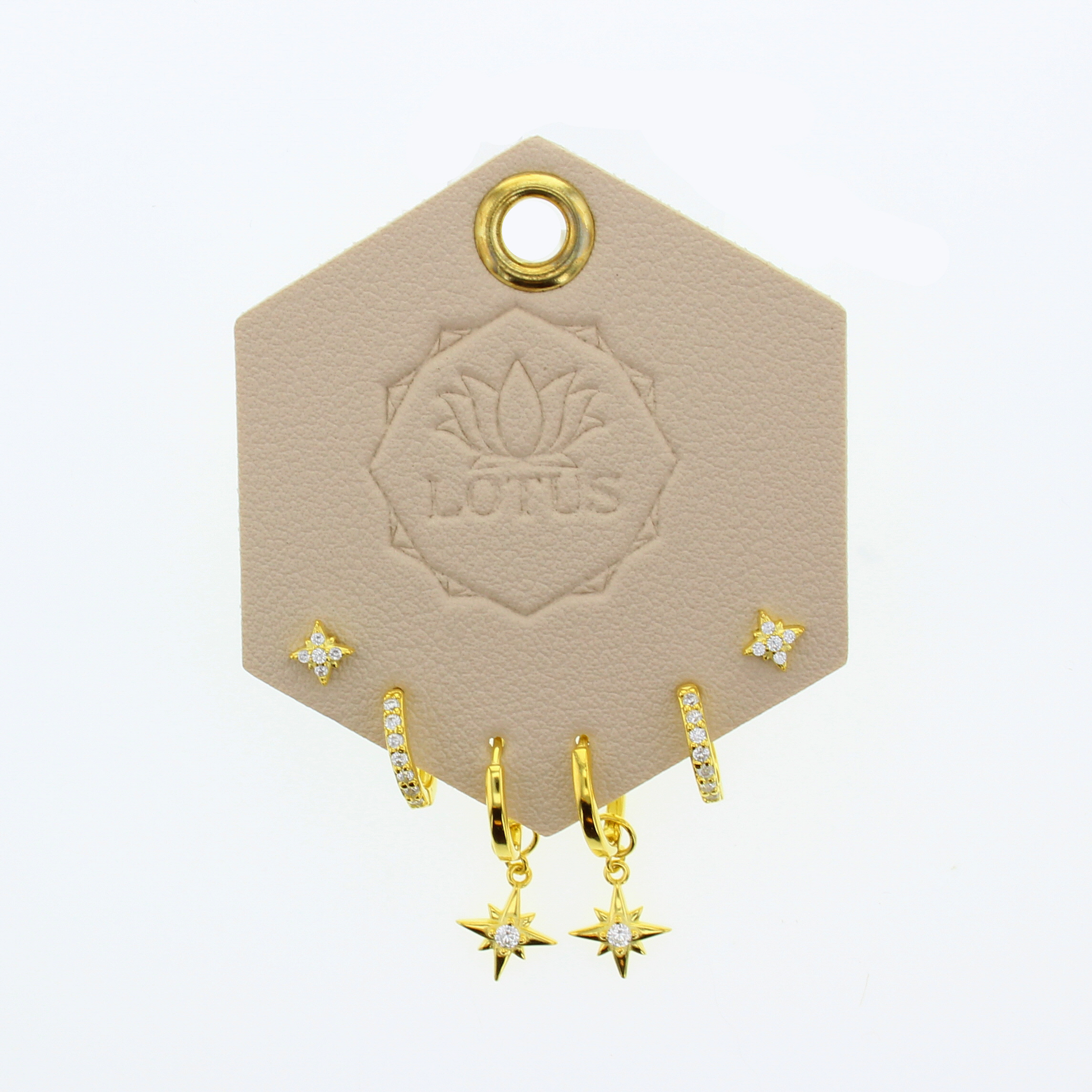 Lotus Jewelry Studio - Wholesale Jewelry Set - Amelia Earring Trio Set    0