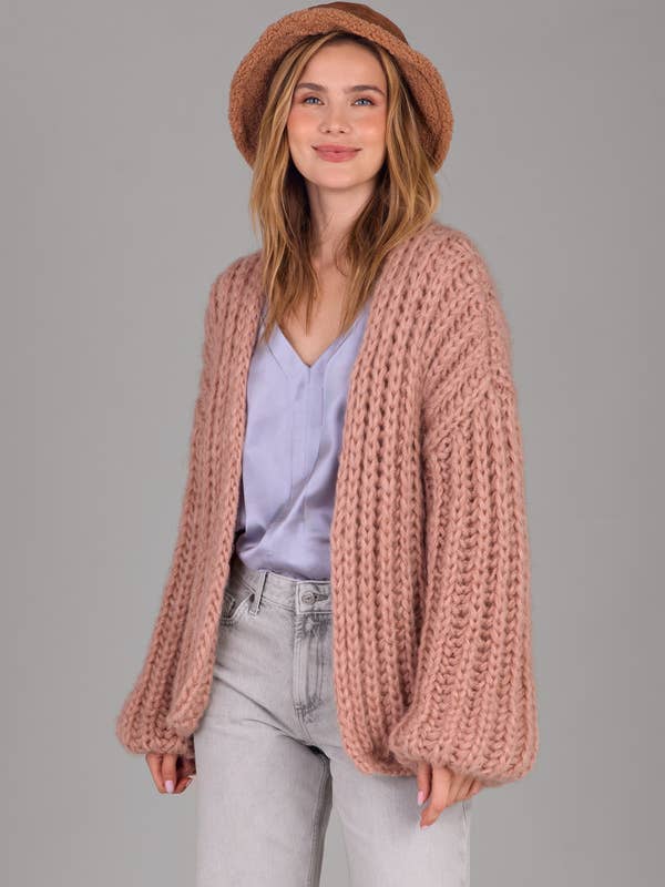 Cardigan en maille épaisse oversize pour la vente par SAACHI