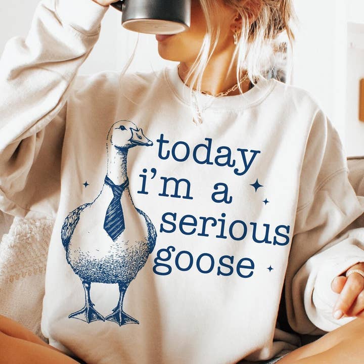 Camiseta Cuello Redondo Hoy Soy un Ganso Serio para venta al por mayor de STRONG N FREE CDN