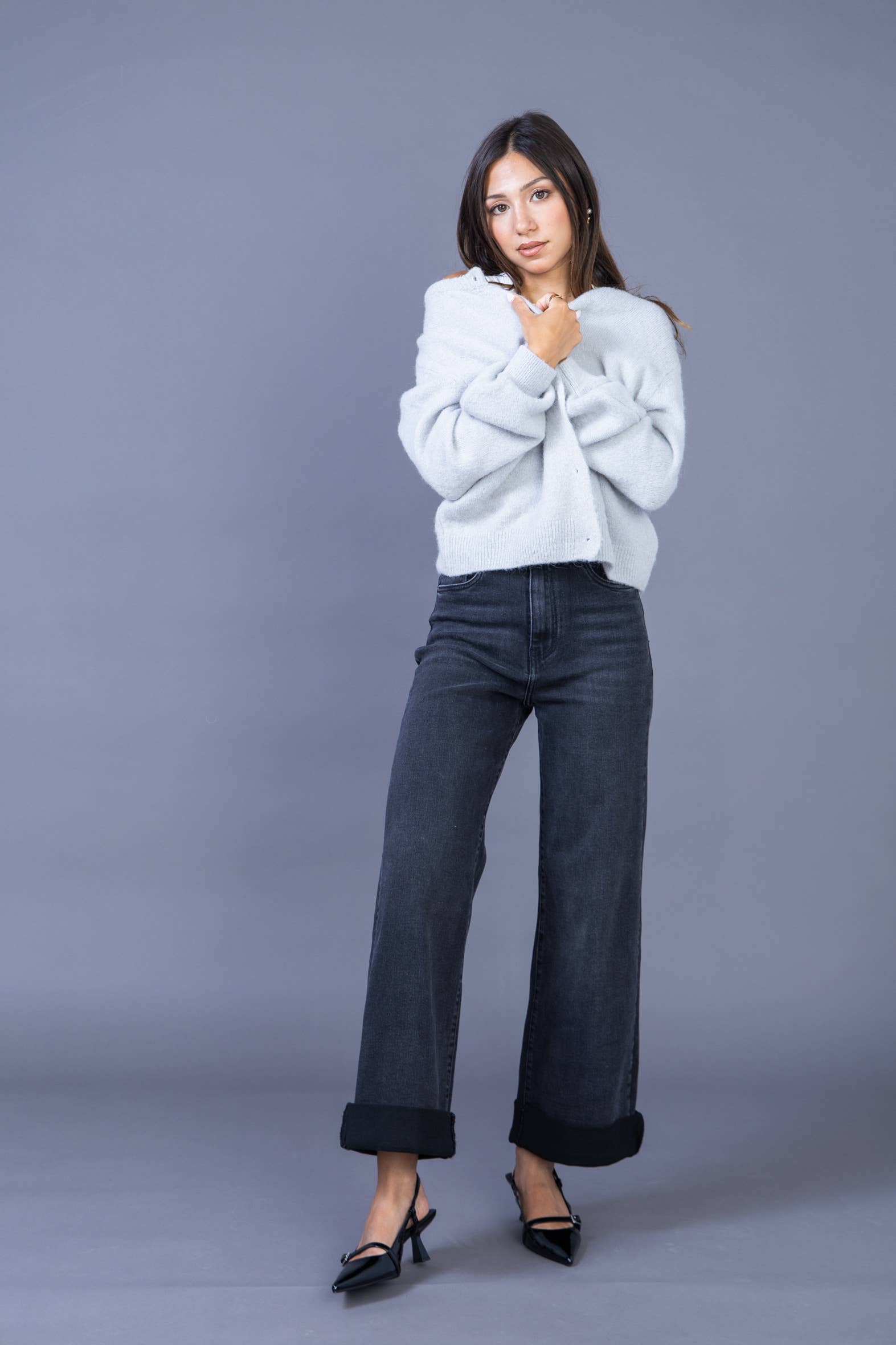 ANA & LUCY - Wholesale Jeans - Women's - Women's straight relaxed jeans "Émilie" - ANA & LUCY1