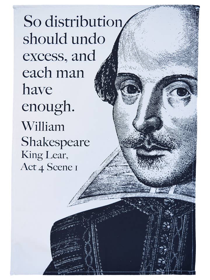 Torchon Shakespeare King Lear pour la vente par Radical Tea Towel North America