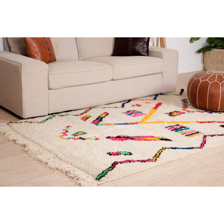 Moroccan Woven Treasures - Wholesale Vloerkleed - Marokkaans shagtapijt, handgetuft tapijt van zachte wol, vloerkleed met groot oppervlak2