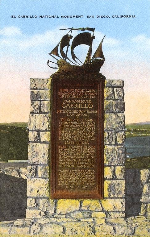 Found Image Press - Wholesale Postcard - Postcard SD-257 Cabrillo National Monument, San Diego, Calif0