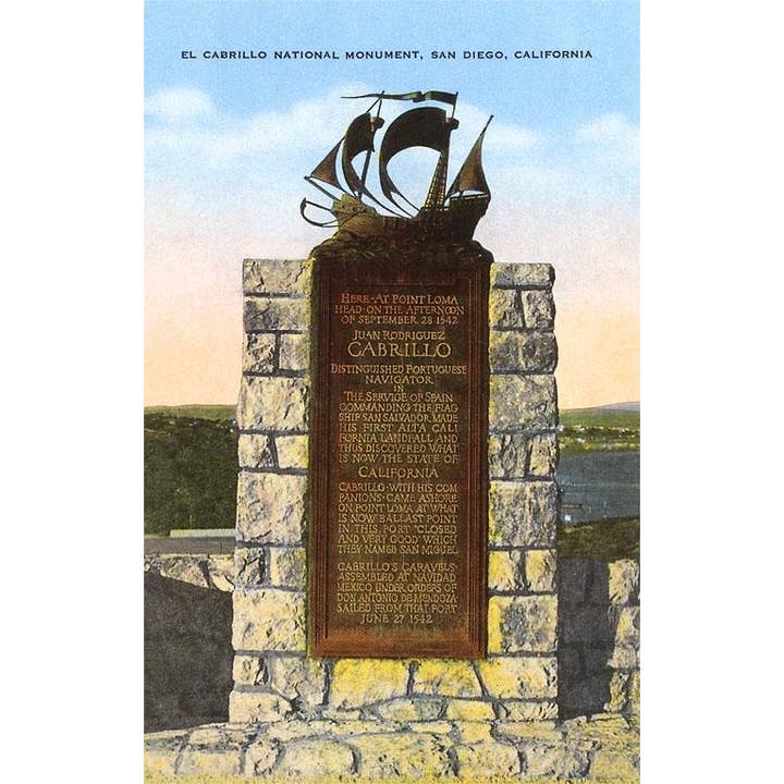 Found Image Press - Wholesale Postcard - Postcard SD-257 Cabrillo National Monument, San Diego, Calif