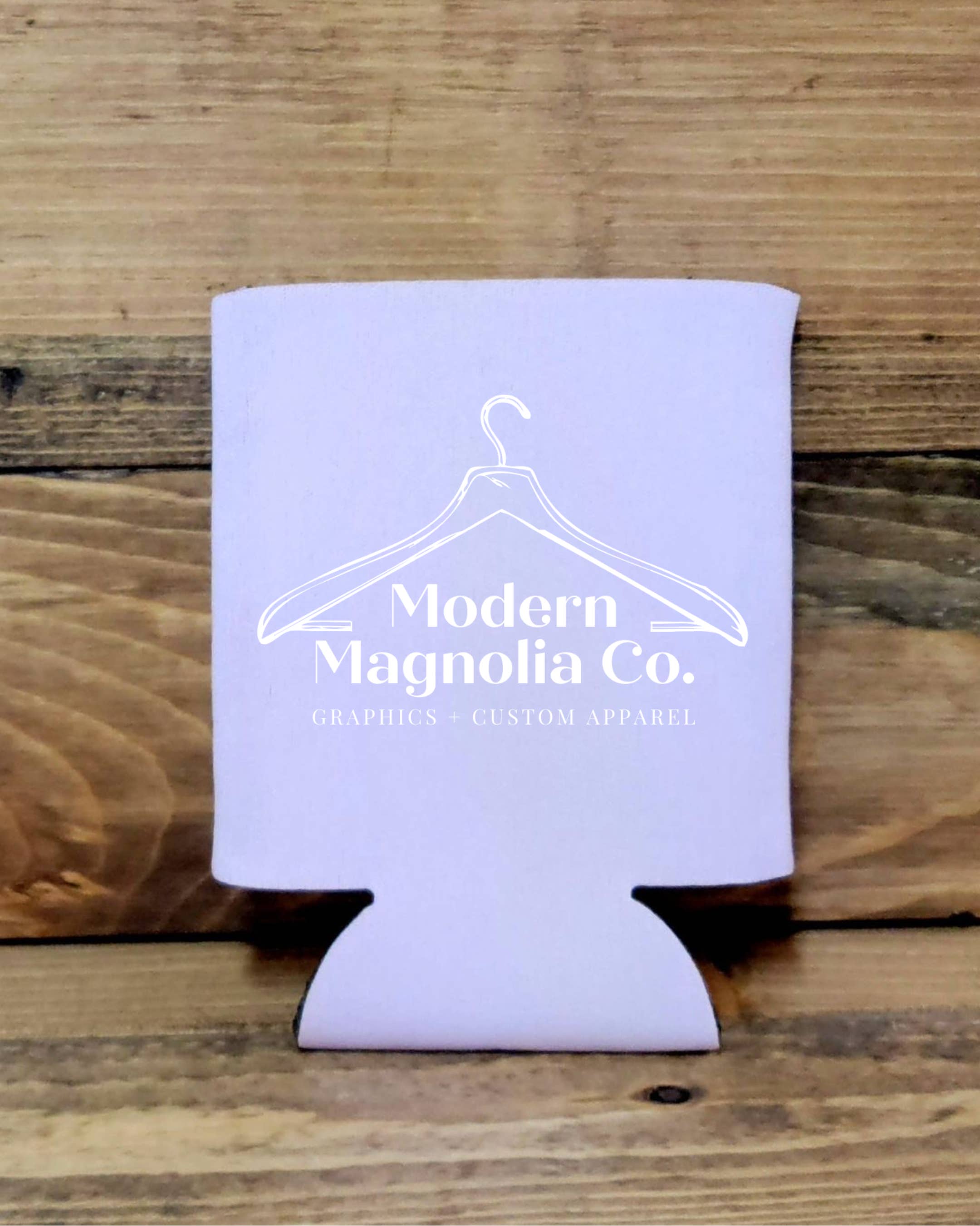 Modern Magnolia Co. - Wholesale Drink Huggers & Koozies - Custom Business Logo Can Koozies