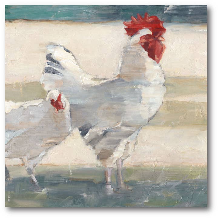 Chicken Yard Gallery Wandbild auf Leinwand für den Großhandel von Courtside Market