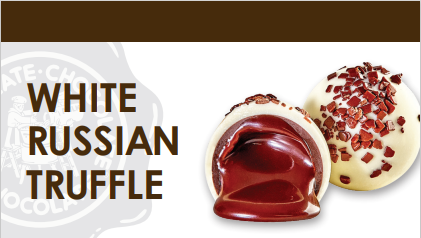 Chocolate Chocolate Chocolate Company - Wholesale Chocolate Covered Sweets - White Russian Truffle - 5 LB BULK1