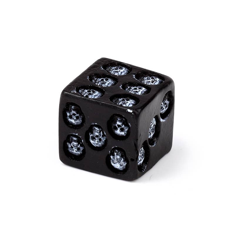 Puckator Ltd – wholesale Ornament – Black Skull Dice - Pack of 54
