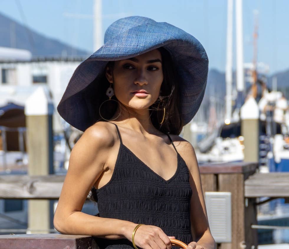 Shebobo - Wholesale Straw Hat - Women's - Monica 5" & 7" Wide Brim Solid Color Packable Straw Sun Hats27