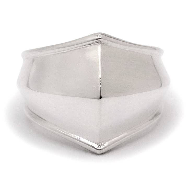Bague Large Armor - Argent Sterling pour la vente par Futaba Hayashi