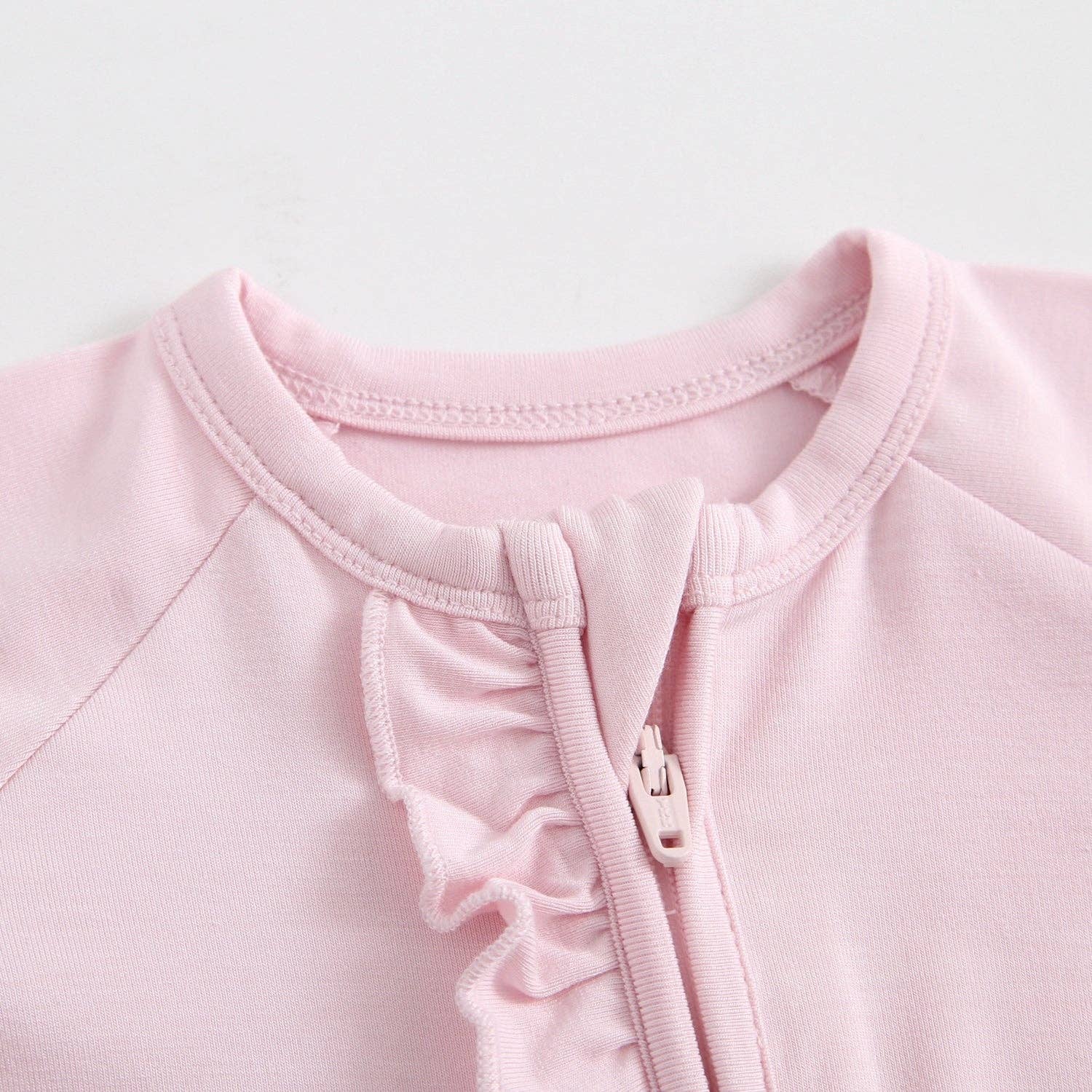 Luxie Charm - Wholesale Jumpsuit - Baby - Dawn Ruffled Zippered Baby Romper3