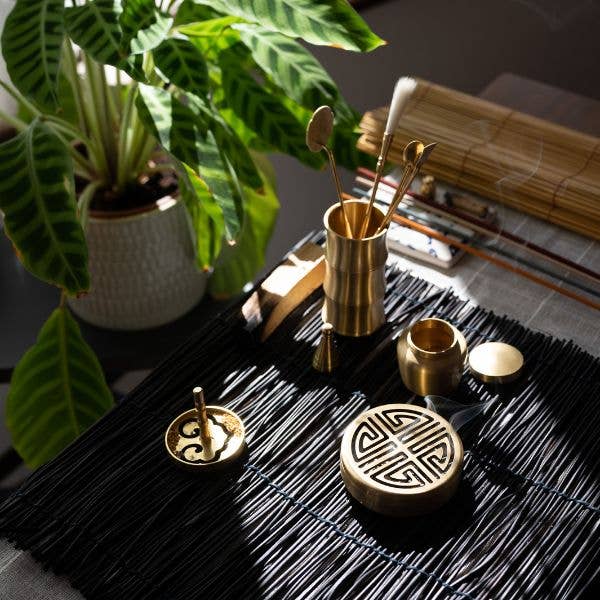 Yogiris - Venta al por mayor Portainciensos - Kit elegante de quemador de incienso de latón con 11 accesorios4