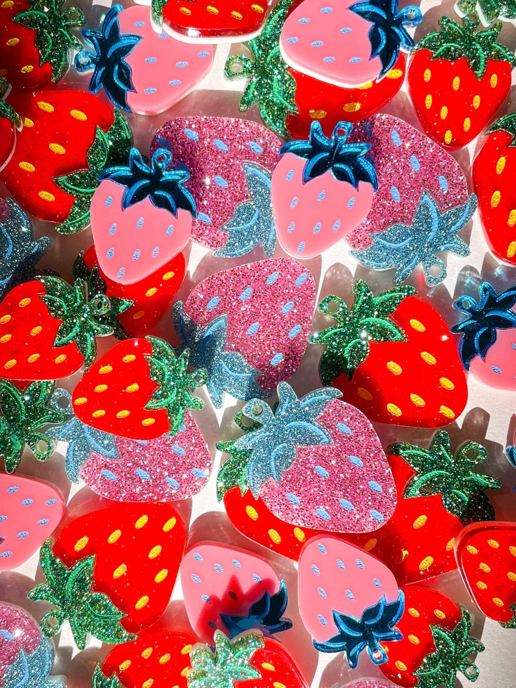 Sunnie Creative - Wholesale Dangle Earrings - Sweet Strawberry Dangle2