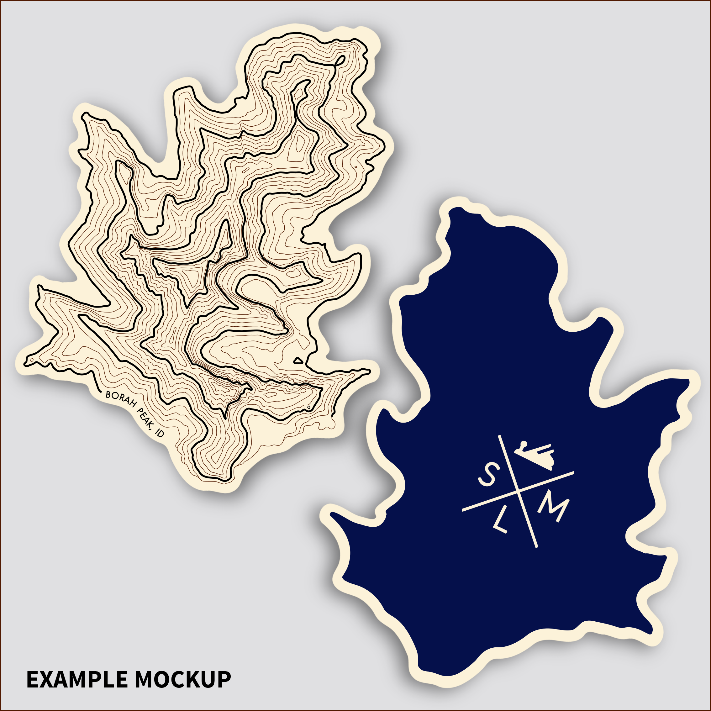 SML | Simple Modern Living - Wholesale Coasters - Custom Topography - Coaster Singles5