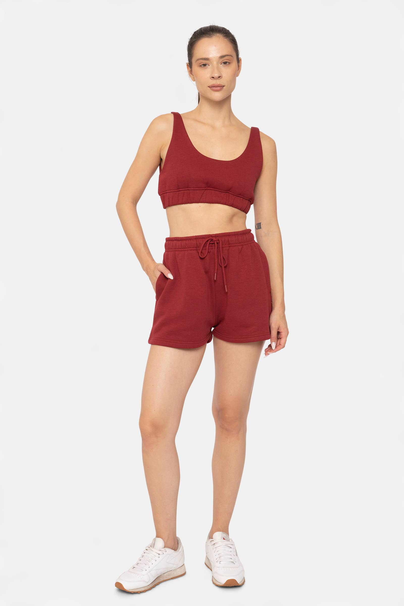 Mono B - Wholesale Sportbeha - Dames - Loungebra met sweatstof van katoenmix3