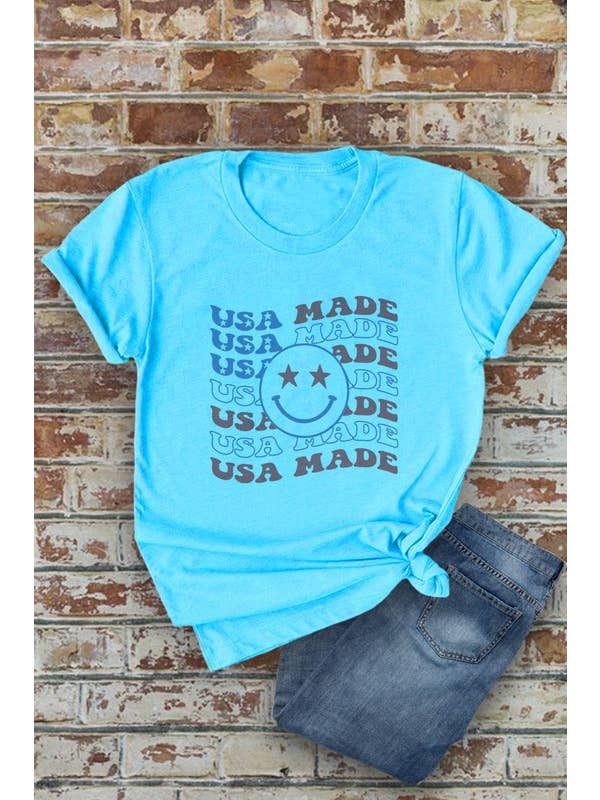 Top Avenue - Wholesale Screen Printed T-Shirt - Women's - USA Made, 4th of July, PLUS Unisex Round Neck Short Sleeve T-Shirt6