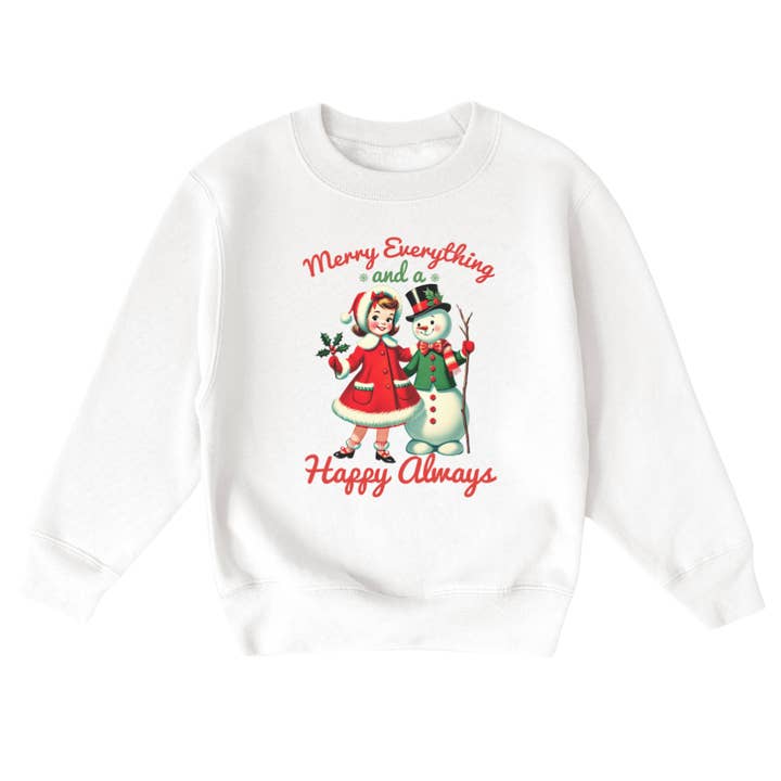 Felice Tutto E Un Felice Natale Giovane Felpa per la vendita all'ingrosso da parte di Mama and Littles Apparel