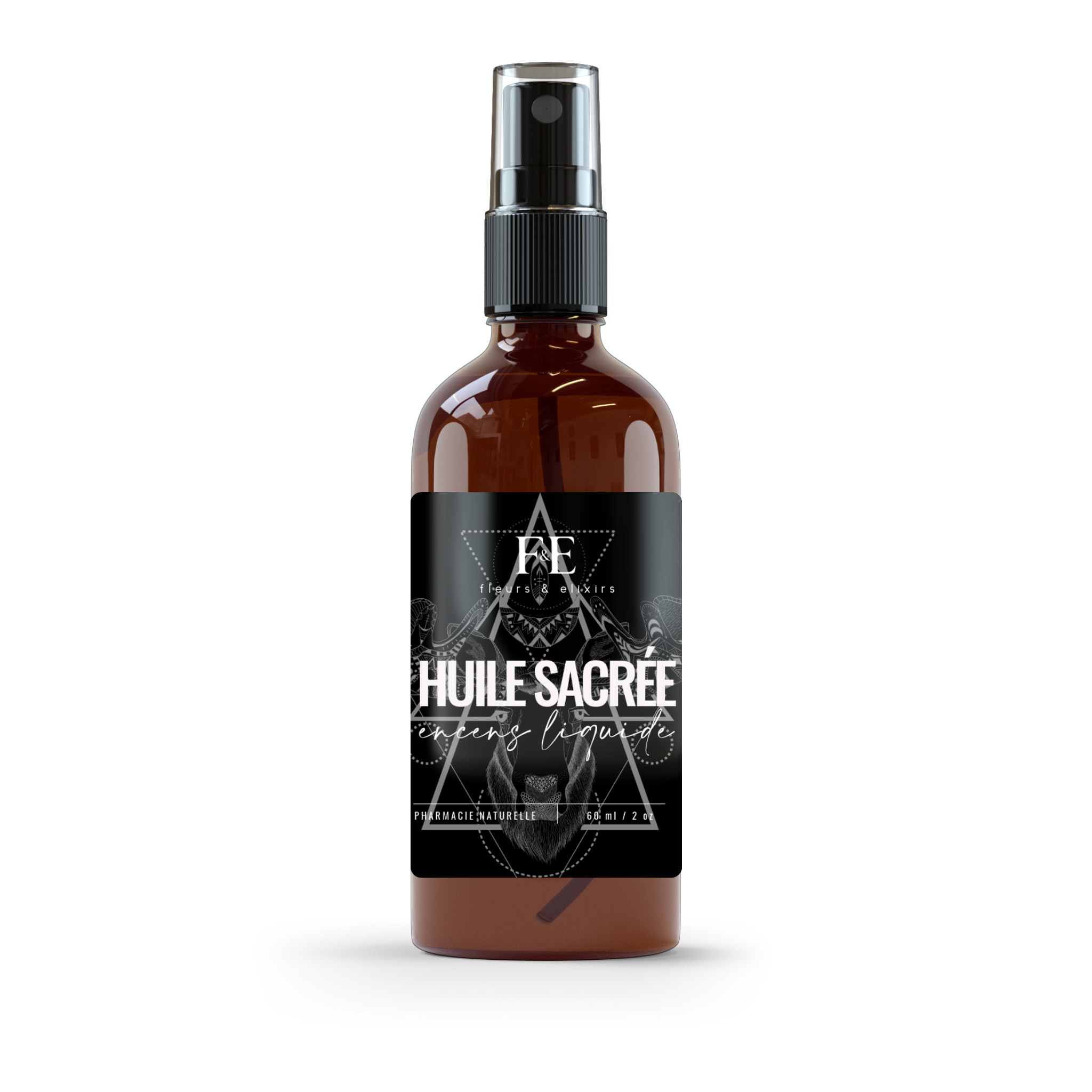 Fleurs & Elixirs – wholesale Essential oil – Huile Sacrée - Encens liquide 60 ml / 2oz0