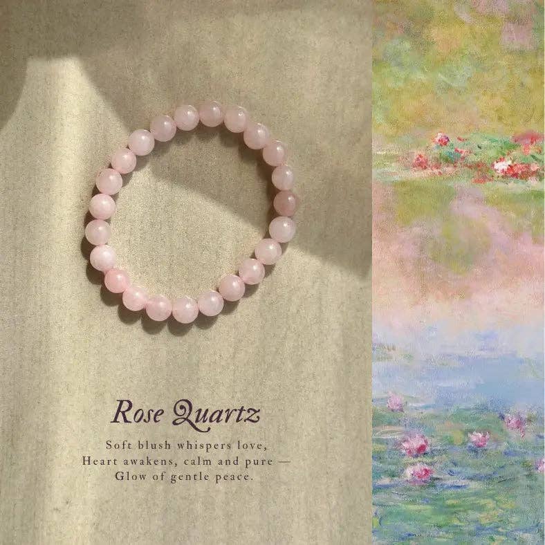 Aromachology - Wholesale Beaded Bracelet - Rose Quartz Bracelet1