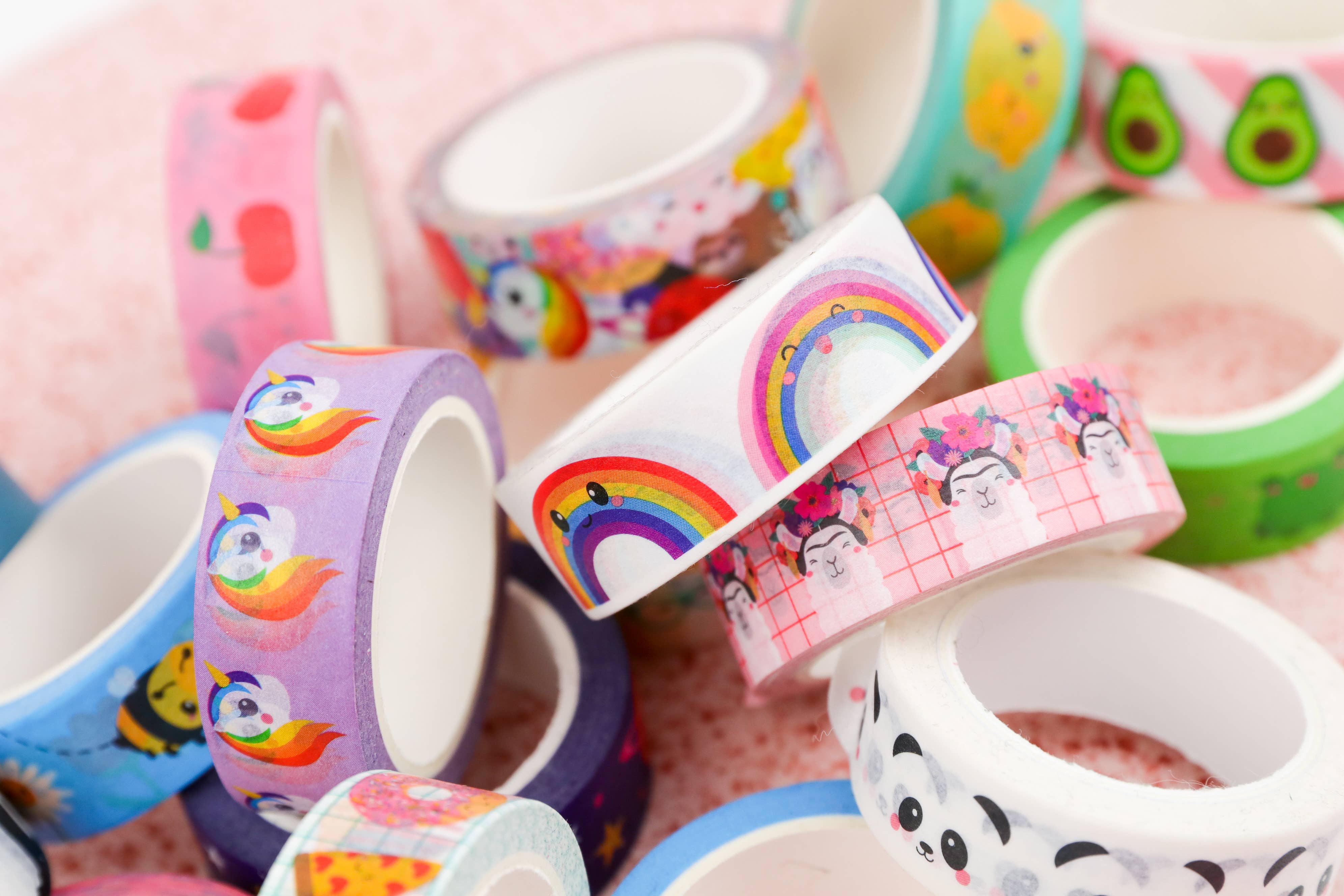 Studio Inktvis - Vente Rubans adhésifs Washi - Ruban adhésif washi arc-en-ciel2