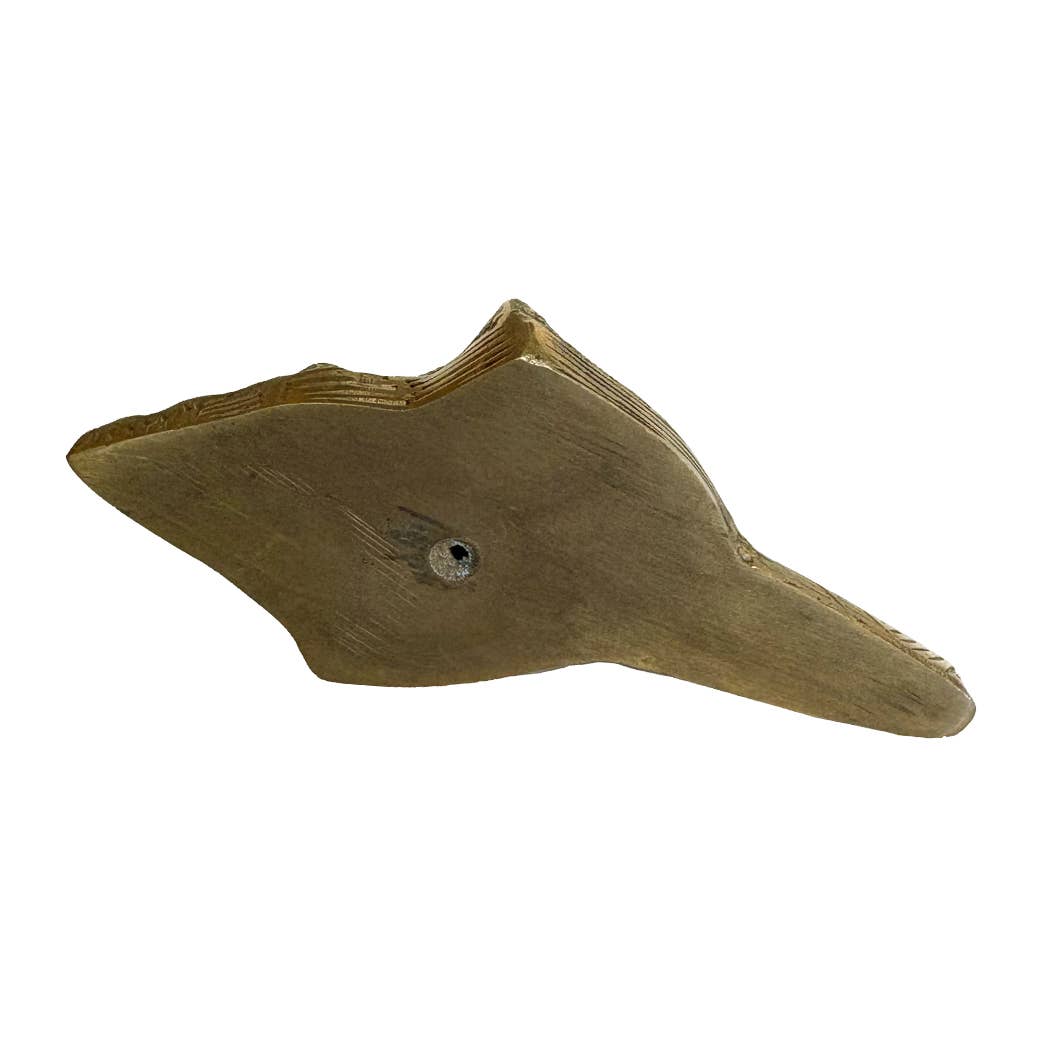 Madison Bay Co. - Historical Home Decor Reproductions - Wholesale Paper Weight - Antiqued Brass Conch Shell Paper Weight, 4"2