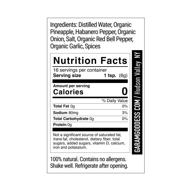 Garam Goddess - Wholesale Hot Sauce - Pineapple Clove2