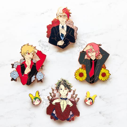 ***RETIRING last chance!*** Dapper BnHA Bois | Enamel Pins for wholesale by squibblefu