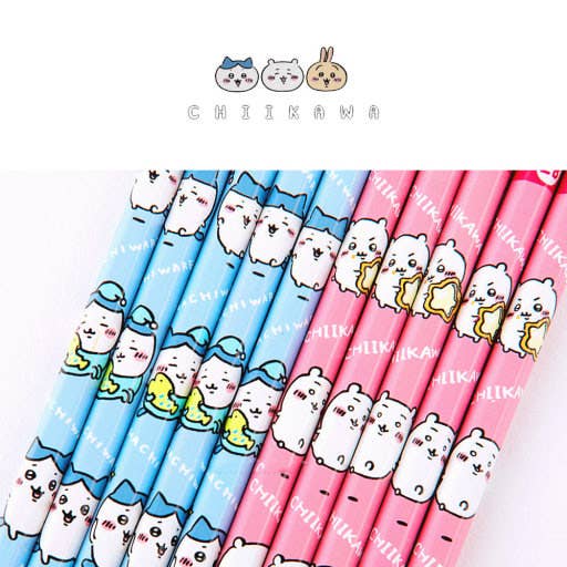 K-Wonderland - Wholesale Pencil - Chiikawa Character Pencil Set – 5 pcs / 10 pcs16