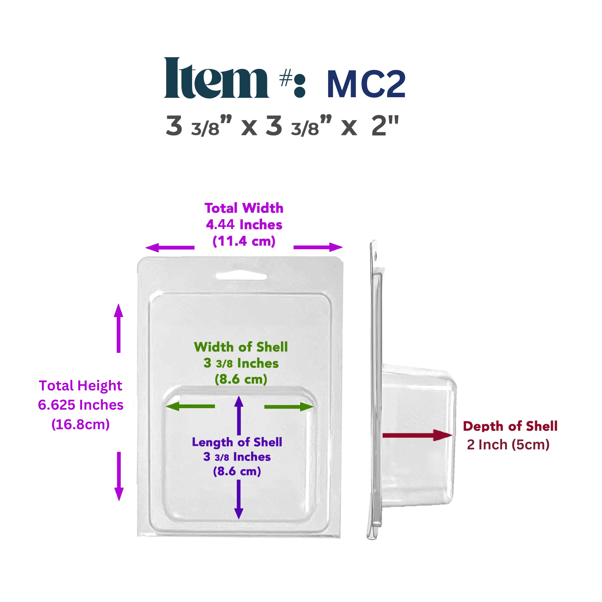 Vici Pack - Wholesale Retailer Display - Beauty & Wellness - Retail Display Clear Blister Packaging, Set of 25 7