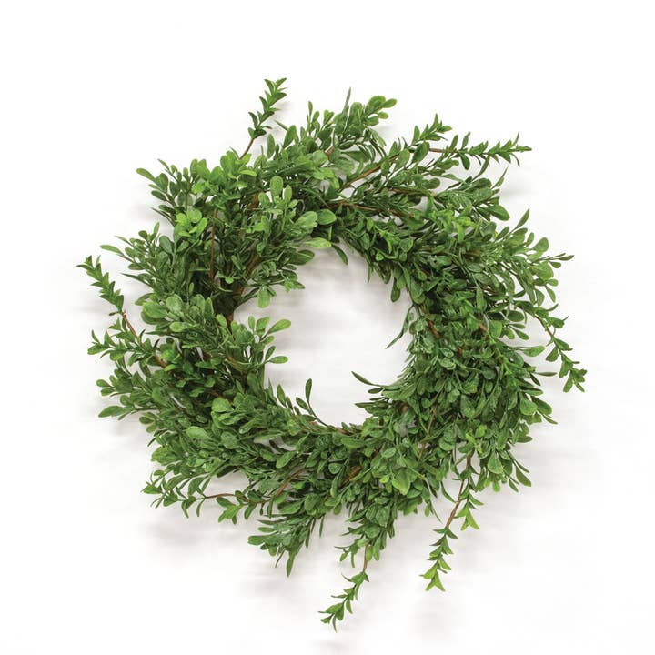 Saybrook Lane - Wholesale Wreath - Heritage Boxwood Candle Ring, 6.5"