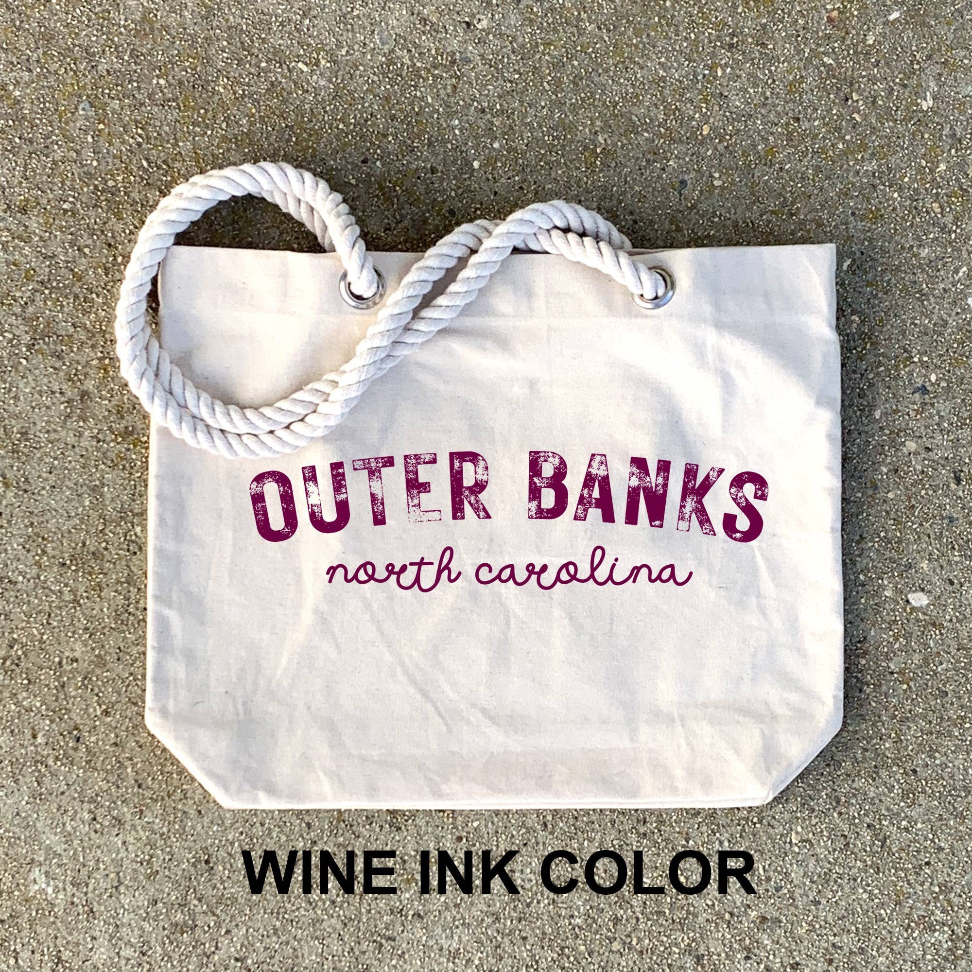 Sockprints - Wholesale Beach Bag - Custom Beach Tote Bag with Rope Handles ­ Personalized7