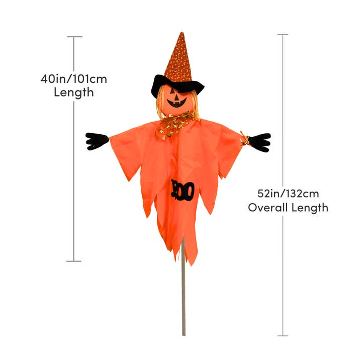 Jacobson - Wholesale Craft Supplies - 52"H Assorted Halloween Ghosts On Sticks1