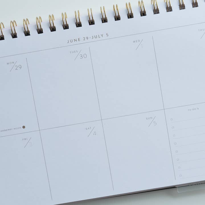 Idlewild Co. - Wholesale Planner - 2026 Desktop Planner, Block Print Floral5