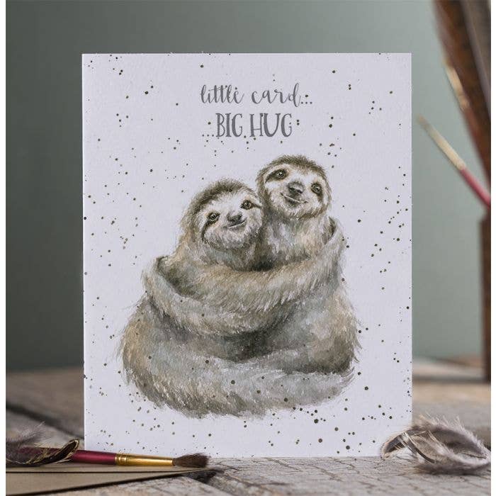 Wrendale Designs - Wholesale Everyday Greeting Card - Little Card Big Hug1