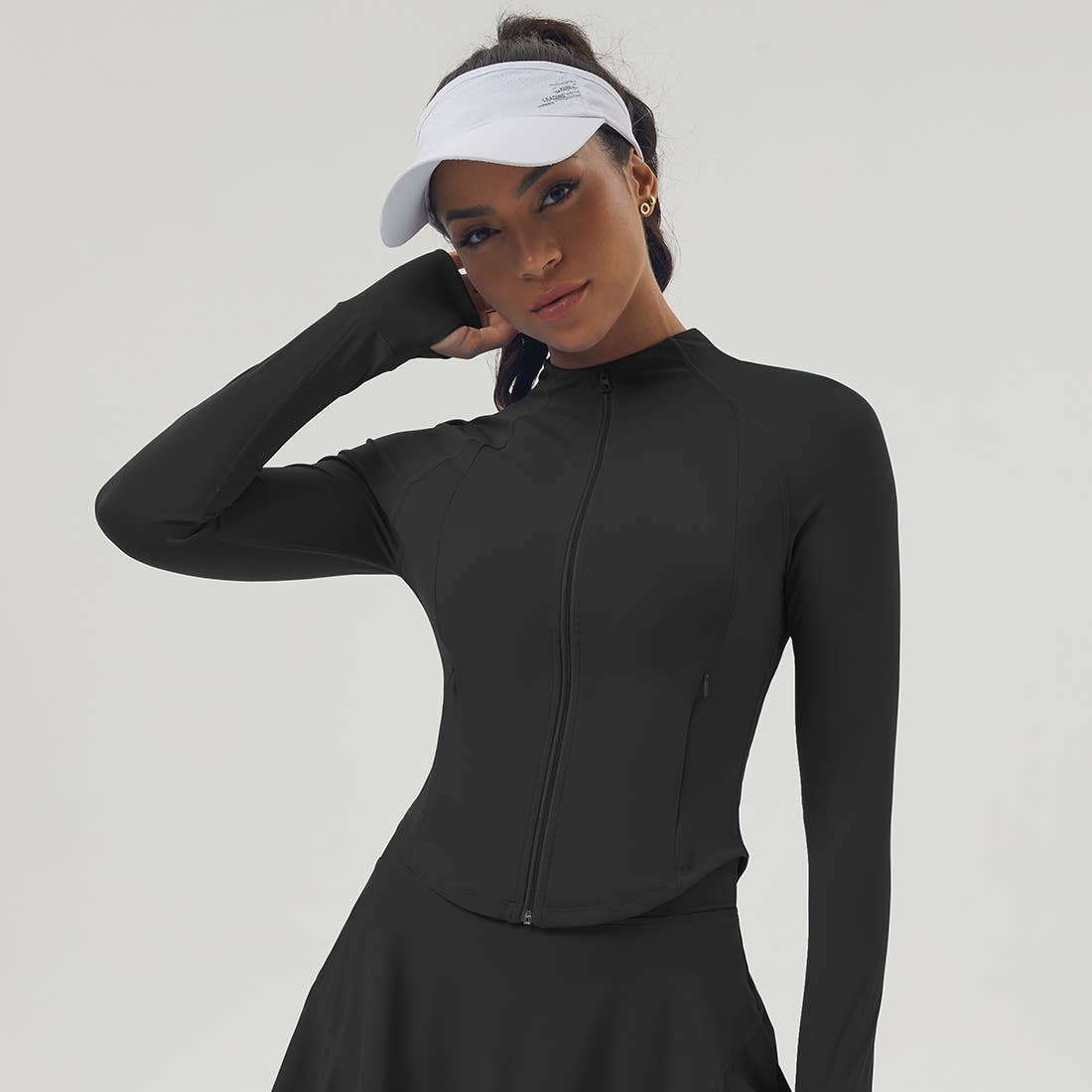 Sodalemon - Vente Veste de sport – femme - Veste de yoga fitness zippée avec trou pour le pouce pour femmes0