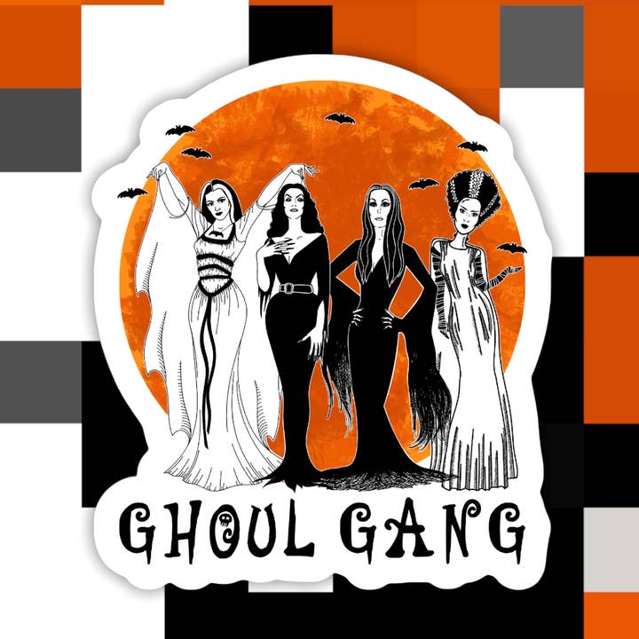 Adhesivo Ghoul Gang para venta al por mayor de Ace the Pitmatian Co