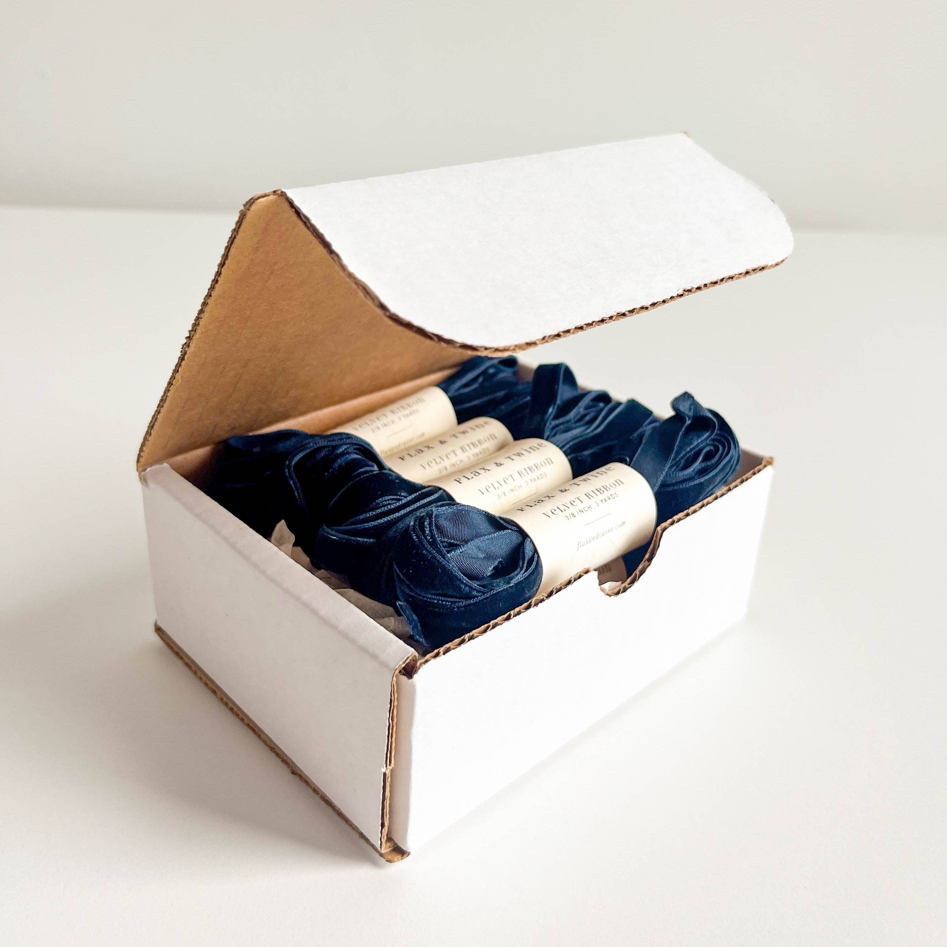 Flax & Twine – wholesale Ribbon – Gift wrapping – Flax & Twine 3/8" Velvet Ribbon - 3 Yards13