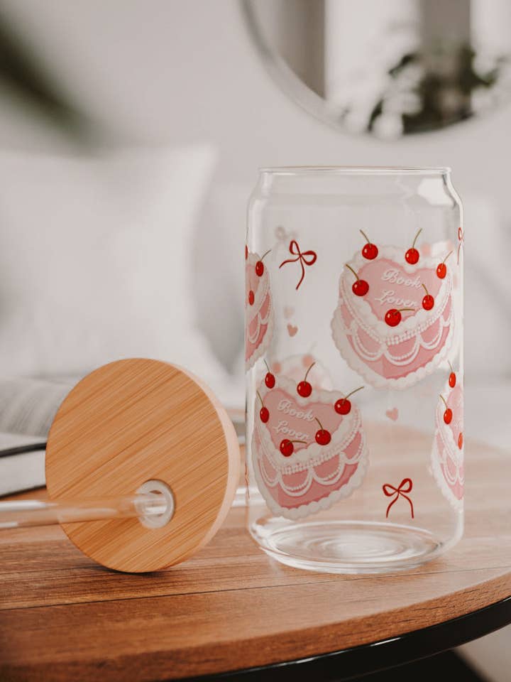 Copo Sipper Amante de Livros (rosa) por atacado de Shadowbound Spines LLC