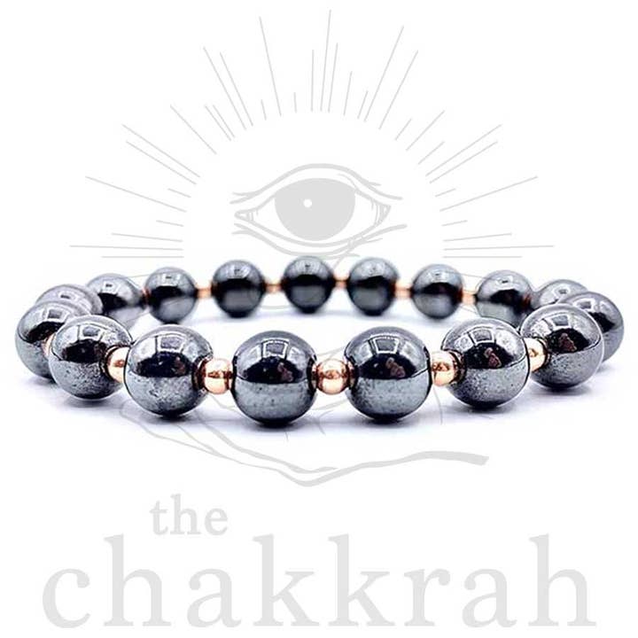 Braccialetto olistico di guarigione in ematite magnetica per la vendita all'ingrosso da parte di The Chakkrah