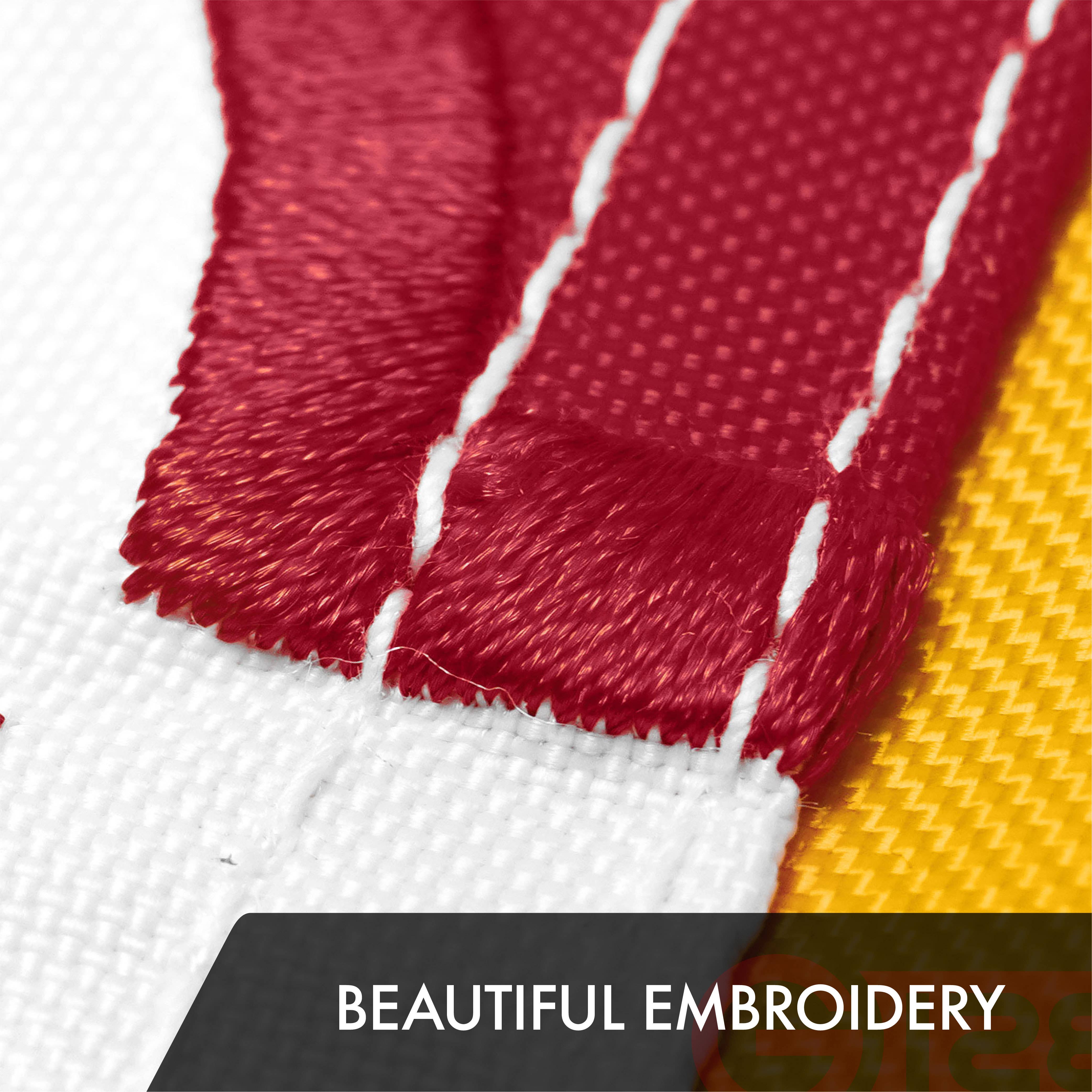 G128 - Vente Drapeaux - Drapeau de l'État du Maryland G128 | 3 x 5 pieds | Polyester 300D brodé de la série ToughWeave | Motif brodé, intérieur/extérieur, œillets en laiton2