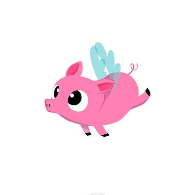 Cochon volant pour la vente par Sioou